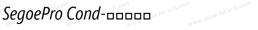 SegoePro Cond字体转换